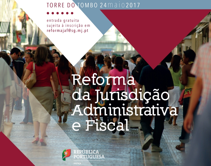 Cartaz da Conferência - Reforma da Jurisdição Administrativa e Fiscal